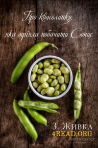 Аудіокниги «Про квасолинку, яка мріяла побачити Сонце» Зоряна Живка